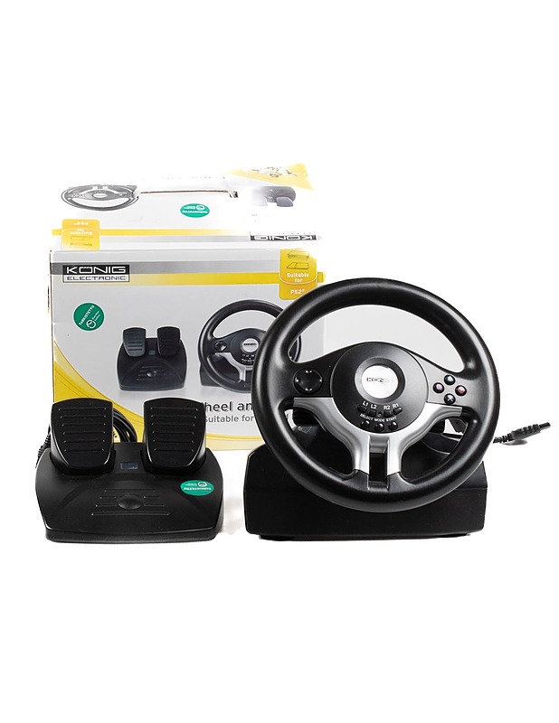 KONIG ELECTRONIC rattiohjain ja polkimet - Konsolit ja konsolipelit - 10105277659 - 0