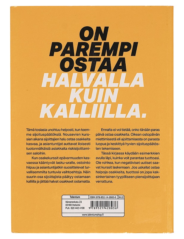 Luovu ajoittamisesta - tuplaa tuottosi - Mika Hyttinen - Tietokirjat ja oppaat - 10105277673 - 1