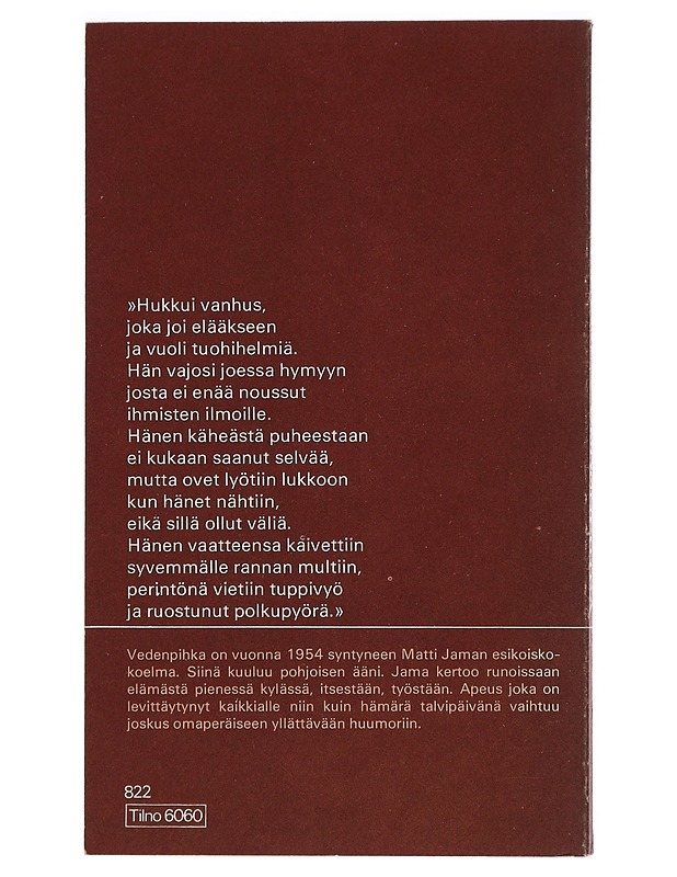 Vedenpihka : runoja - Matti Jama - Runot ja näytelmät - 10105277730 - 1
