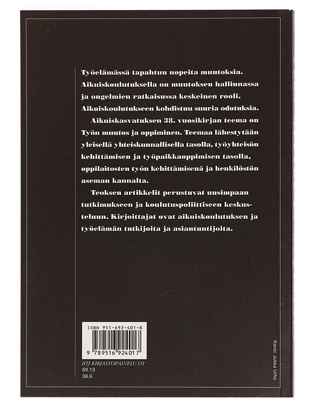 Työn muutos ja oppiminen - Pekka Sallila - Tietokirjat - 10105277834 - 1