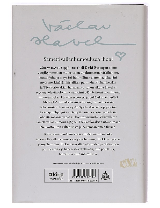 Václav Havelin elämä - Michael Zantovsky - Kaunokirjallisuus - 10105278111 - 1