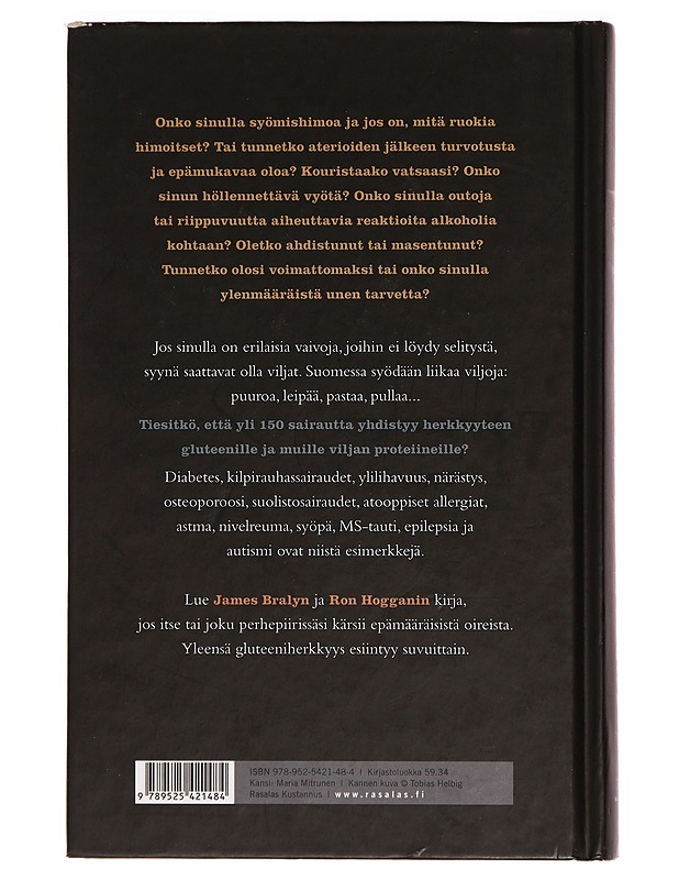 Vaaralliset viljat : gluteeniviljat saattavat vaarantaa terveytesi - Braly, James - Tietokirjat ja oppaat - 10105278207 - 1