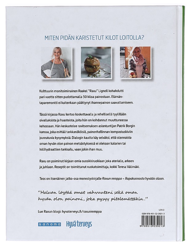 Raxun rinnalla : kohti pysyvää painonhallintaa - Lignell, Raakel - Tietokirjat ja oppaat - 10105278355 - 1