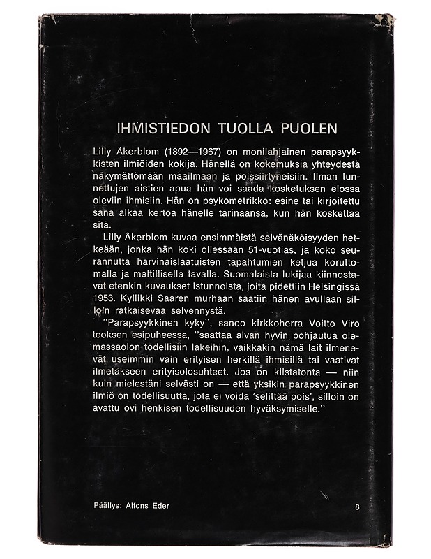 IHMISTIEDON TUOLLA PUOLEN - LILLY ÅKERBLOM - Harrastekirjat - 10105278369 - 1