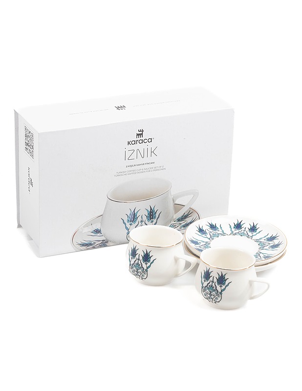 KARACA Iznik kahvikuppi ja tassi, 2 paria - Mukit ja kahvikupit - 10105278864 - 0