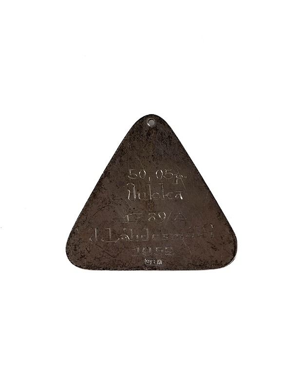 Hopeinen laatta 50-luvulta - Koriste-esineet - 10105278958 - 0
