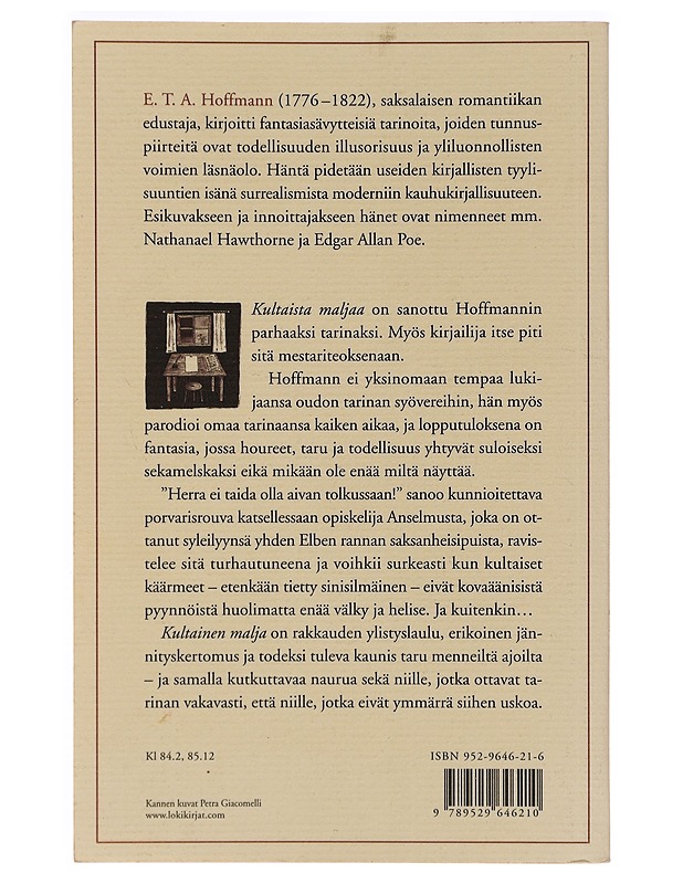 Kultainen malja : satu uudelta ajalta - E. T. A. Hoffmann - Tietokirjat - 10105278980 - 1