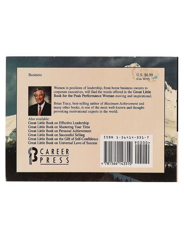 Great Little Book for the Peak Performance Woman - Brian Tracy - Romaanit ja novellit - 10105279448 - 1
