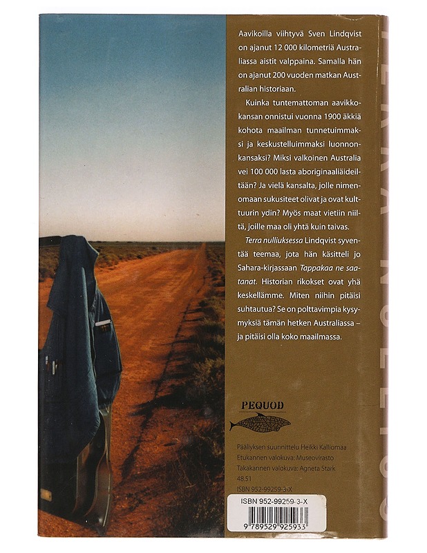 Terra nullius : matkalla ei-kenenkään-maassa - Sven Lindqvist - Matkaoppaat ja sanakirjat - 10105279658 - 1