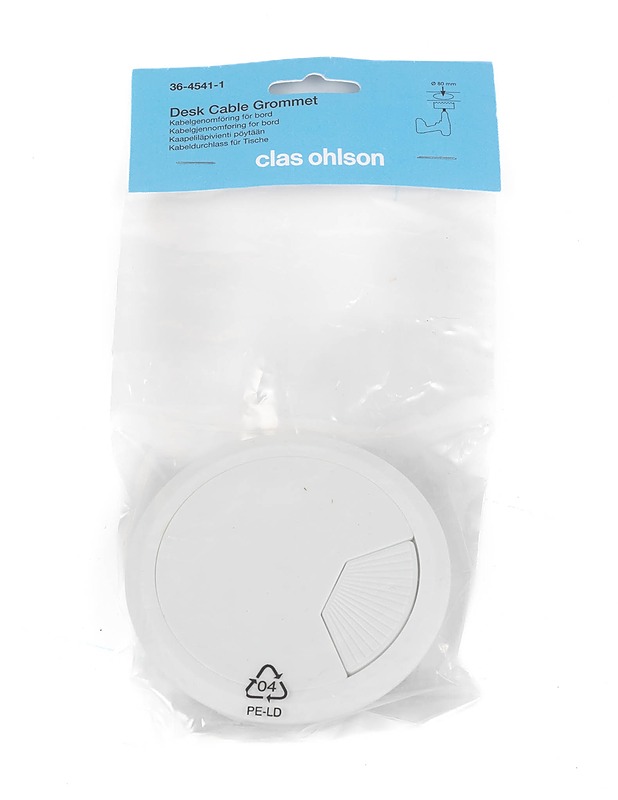 CLAS OHLSON kaapeliläpivienti pöytään, 80 mm - Muut urheiluvälineet ja vapaa-aika - 10105279897 - 0