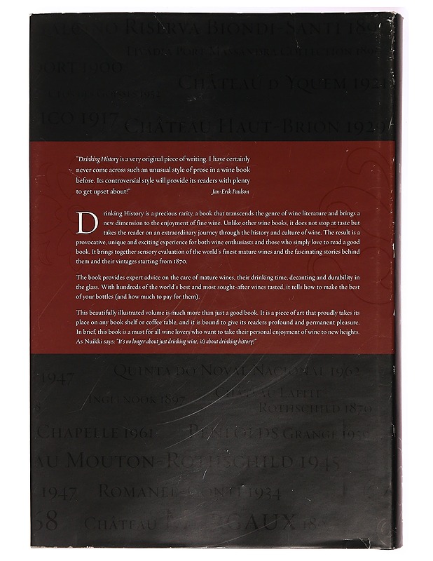 Drinking History; Stories from Wines and Vintages 1890-1970, Part 1 - Pekka Nuikki - Tietokirjat ja oppaat - 10105280012 - 1
