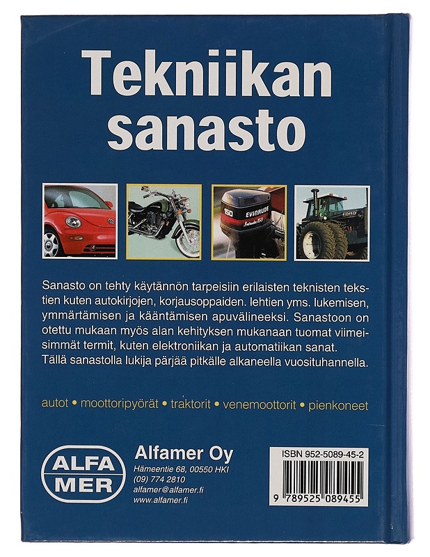 Tekniikan sanasto : englanti-suomi-englanti - Esko Mauno - Matkaoppaat ja sanakirjat - 10105280161 - 1