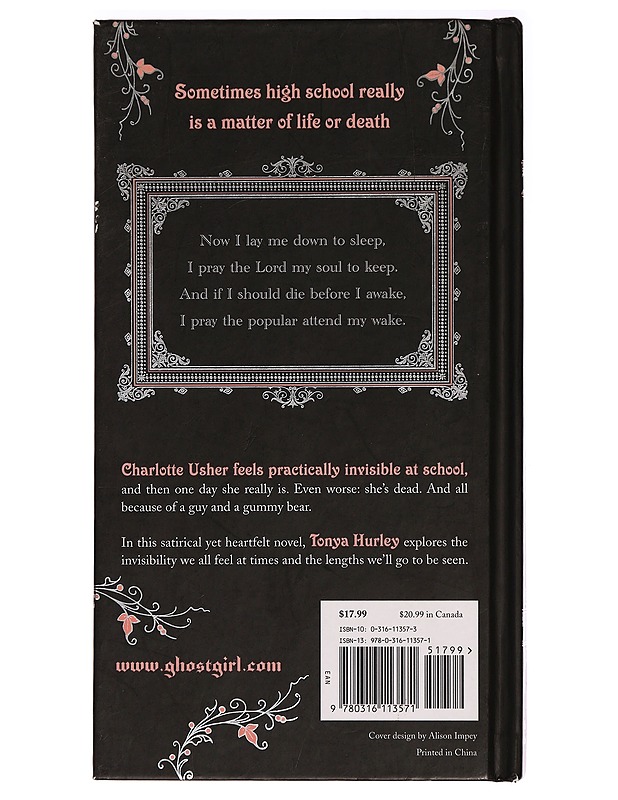 Ghostgirl - Tonya Hurley - Kaunokirjallisuus - 10105280246 - 1