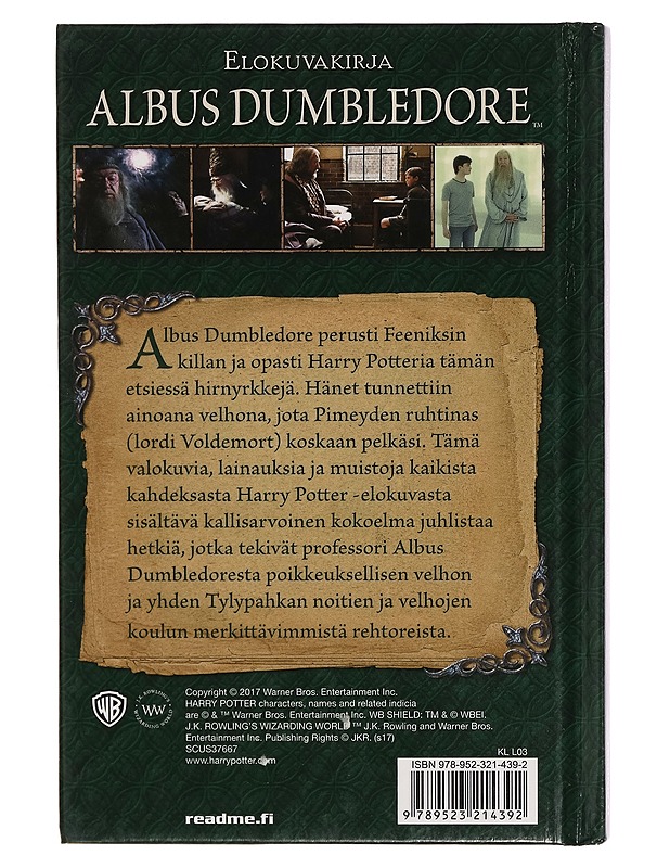 Albus Dumbledore : elokuvaopas - Felicity Baker - Musiikki- ja elokuvakirjat - 10105281029 - 1