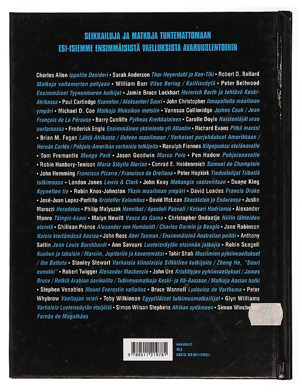 Suuret tutkimusmatkat - Robin Hanbury-Tenison - Tietokirjat - 10105281134 - 1