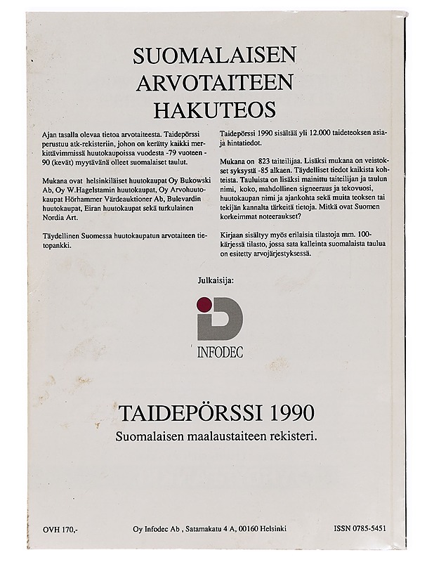 Taidepörssi 1990 - Tietokirjat ja oppaat - 10105281503 - 1