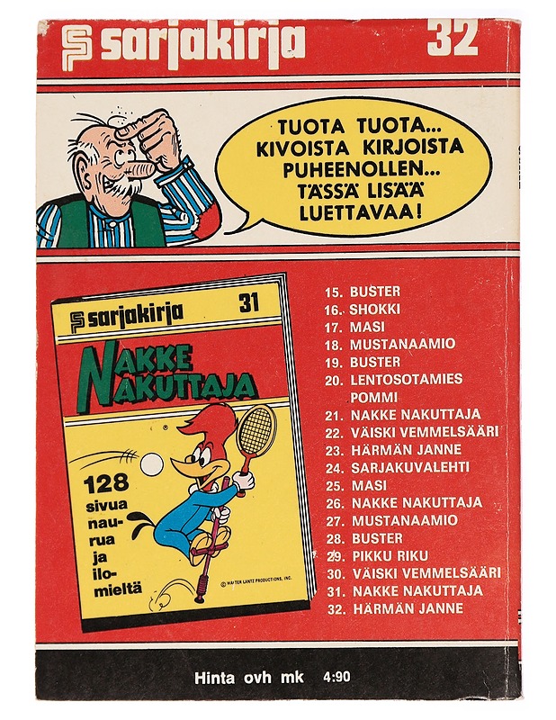 Sarjakirja 32 Härmän Janne - Sarjakuvat - 10105282046 - 1