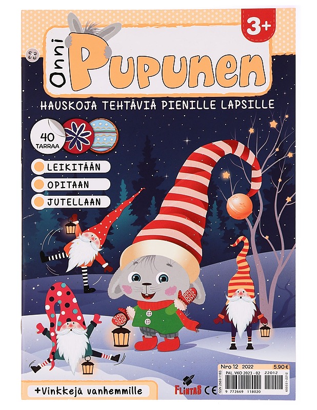 Onni Pupunen , hauskoja tehtäviä pienille lapsille Nro 12, 2022 - Lehdet - 10105282194 - 0