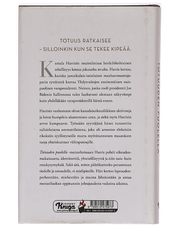 Totuuden puolella - Harris, Kamala - Elämäkerrat ja muistelmat - 10105282712 - 1