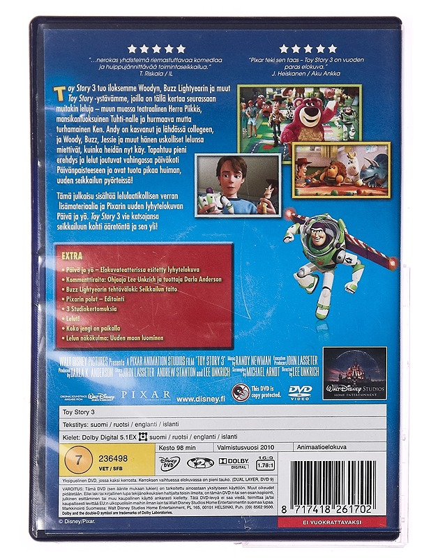Disney Toy story 3 - DVD - DVD-elokuvat - 10105283201 - 1