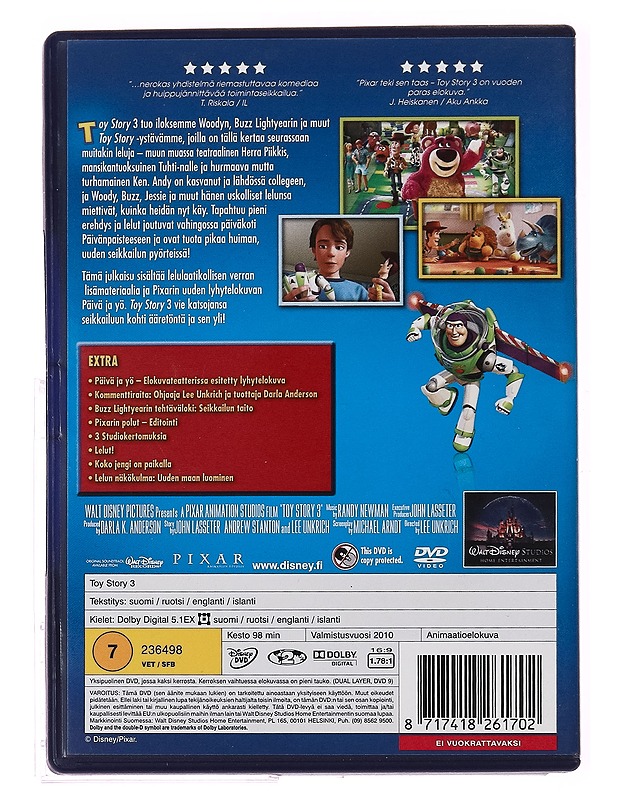 Disney Toy story 3 - DVD - DVD-elokuvat - 10105284247 - 1