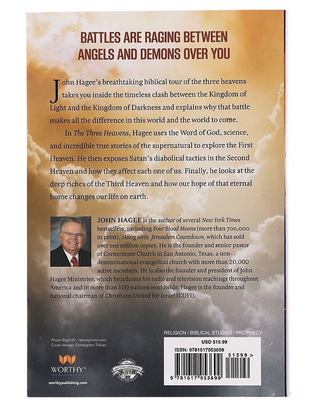 The Three Heavens: Angels, Demons and What Lies Ahead - John Hagee - Tietokirjat ja oppaat - 10105284326 - 1