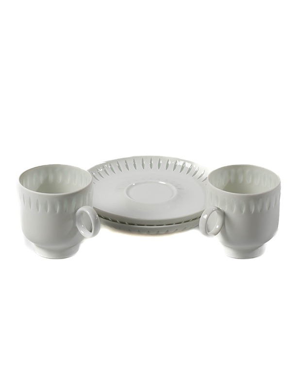 ARABIA riisiposliini kahvikupit tasseilla kahdelle - Designsuosikit - 10105284607 - 0