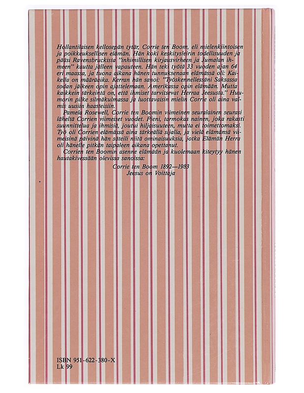 CORRIE TEN BOOMIN VIISI HILJAISTA VUOTTA - PAMELA ROSEWELL - Elämäkerrat ja muistelmat - 10105284897 - 1