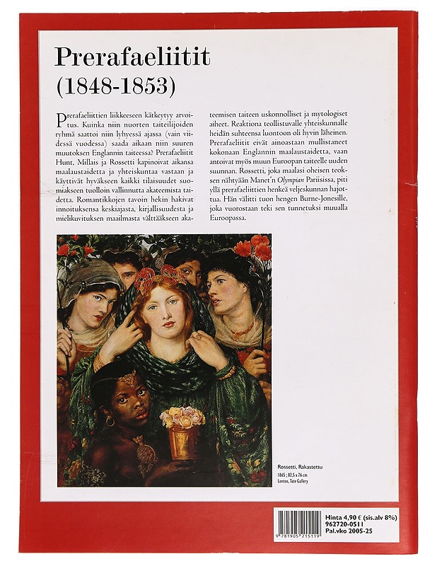 Taiteen mestarit. Osa 11: Prerafaeliitit - Peter McGee - Lehdet - 10105285620 - 1