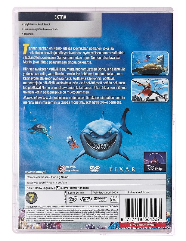 Disney Nemoa etsimässä - DVD - DVD-elokuvat - 10105285800 - 1
