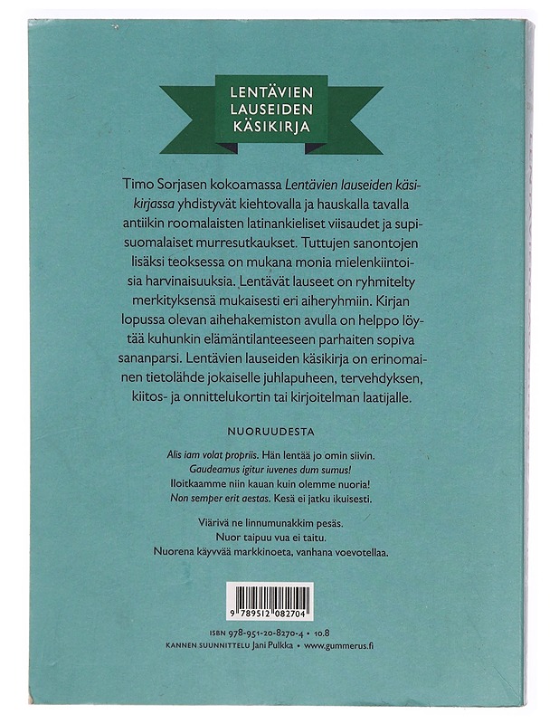 Lentävien lauseiden käsikirja - Timo Sorjanen - Tietokirjat ja oppaat - 10105285990 - 1