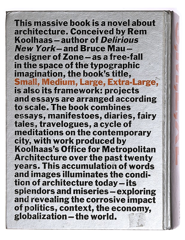 Small, medium, large, extra-large : Office for Metropolitan Architecture - Rem Koolhaas - Tietokirjat ja oppaat - 10105286371 - 1