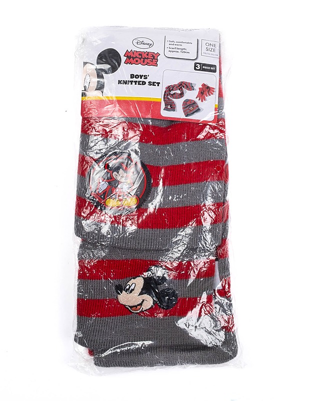 DISNEY Mickey Mouse: Pipo, käsineet ja kaulaliina - Asusteet - 10105286369 - 0