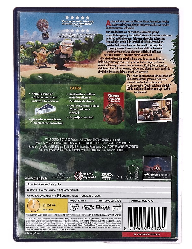 Up: Kohti Korkeuksia - DVD - DVD-elokuvat - 10105286718 - 1