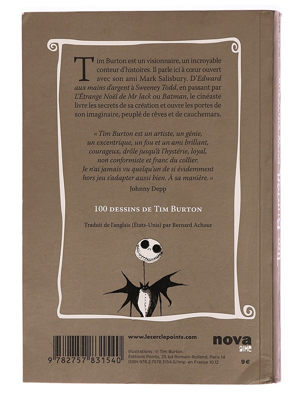 Tim Burton: entretiens avec Mark Salisbury - Tim Burton - Elämäkerrat ja muistelmat - 10105287156 - 1