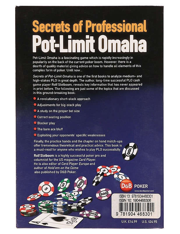 Secrets of Professional Pot-Limit Omaha - Rolf Slotboom - Tietokirjat ja oppaat - 10105287381 - 1