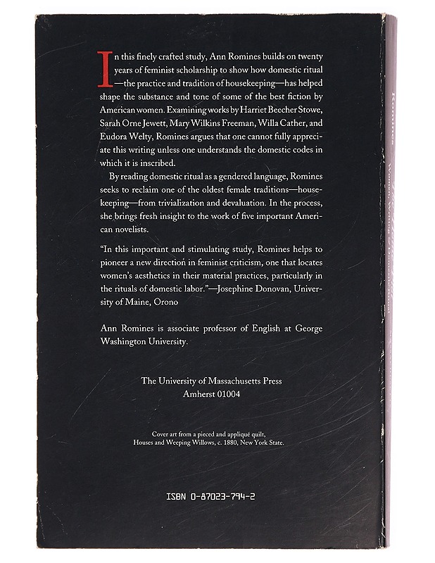 The home plot : women, writing & domestic ritual - Ann Romines - Tietokirjat ja oppaat - 10105287386 - 1