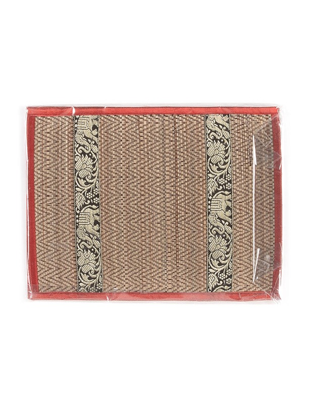 REED PLACEMAT pöytätabletit, 4kpl 28 x 37 cm & 4kpl 10 x 10 cm - Pöytäliinat - 10105287554 - 1