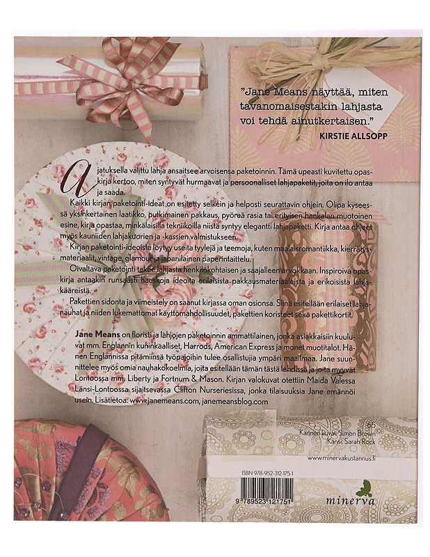 Paketoi kauniisti : parhaat ideat näyttäviin lahjapaketteihin - Jane Means - Käsityökirjat - 10105287953 - 1