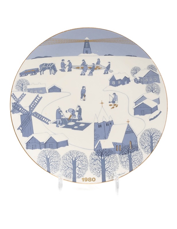 Arabia Joululautanen vuosilautanen, 1980 - Designsuosikit - 10105288054 - 0