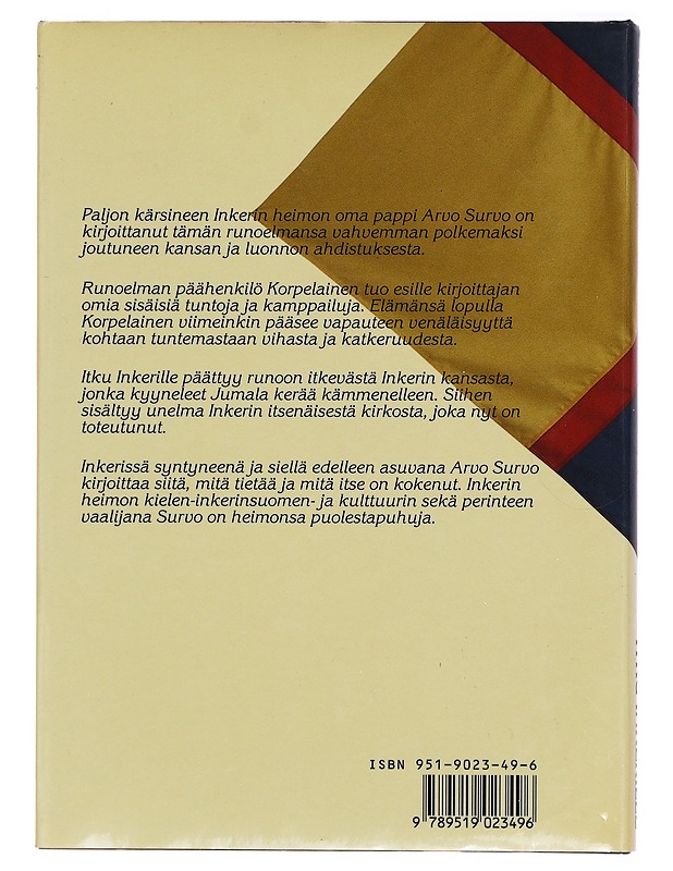 Itku Inkerille - Survo, Arvo - Historiakirjat - 10105288330 - 1