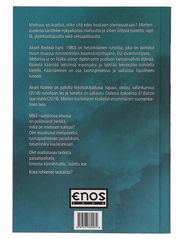 Miehen kuolema - Akseli Koskela - Runot ja näytelmät - 10105288420 - 1