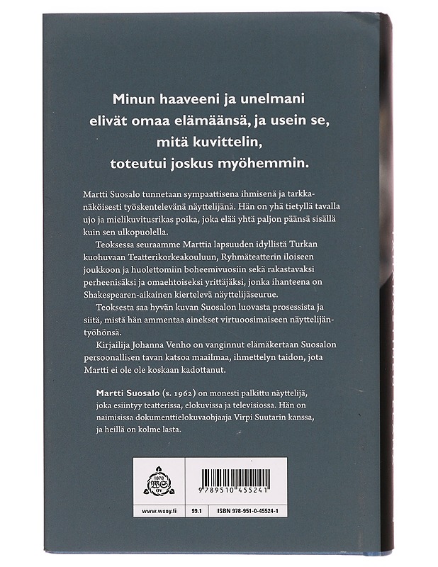 Martti Suosalon tähänastinen elämä - Johanna Venho - Elämäkerrat ja muistelmat - 10105288528 - 1