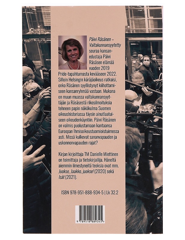 Päivi Räsänen, valtakunnansyytetty - Danielle Miettinen - Tietokirjat ja oppaat - 10105288584 - 1