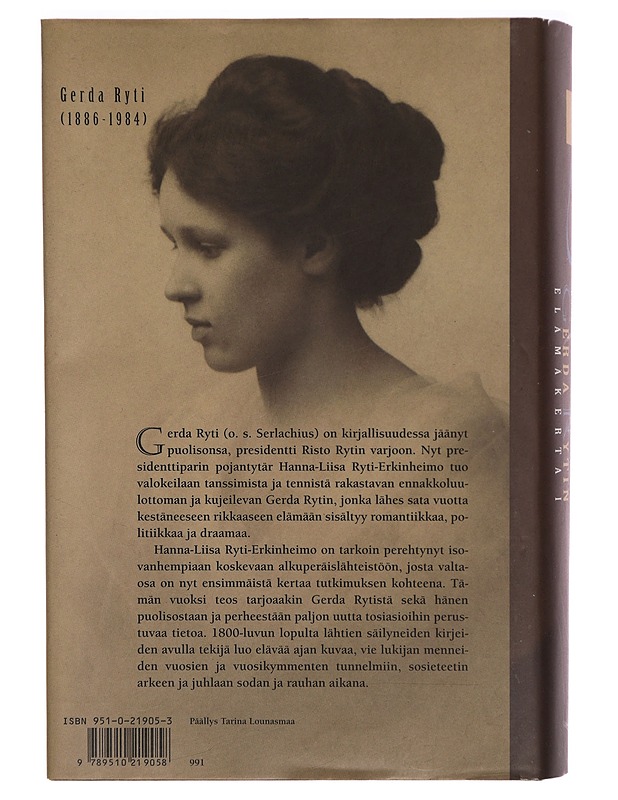 Gerda Rytin elämäkerta. 1 - Hanna-Liisa Ryti-Erkinheimo - Elämäkerrat ja muistelmat - 10105288613 - 1