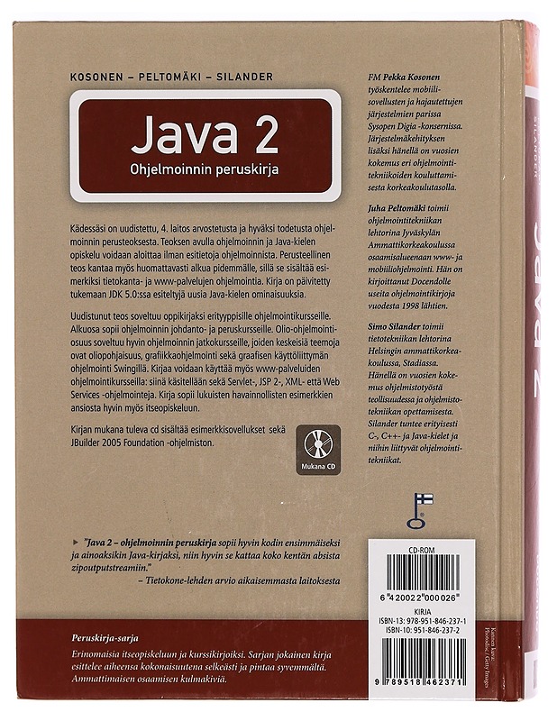 Java 2 : ohjelmoinnin peruskirja - Pekka Kosonen - Tietokirjat ja oppaat - 10105288619 - 1