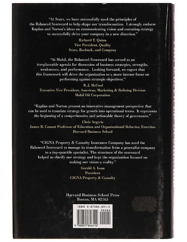 The balanced scorecard : translating strategy into action - Robert S. Kaplan - Tietokirjat ja oppaat - 10105288644 - 1