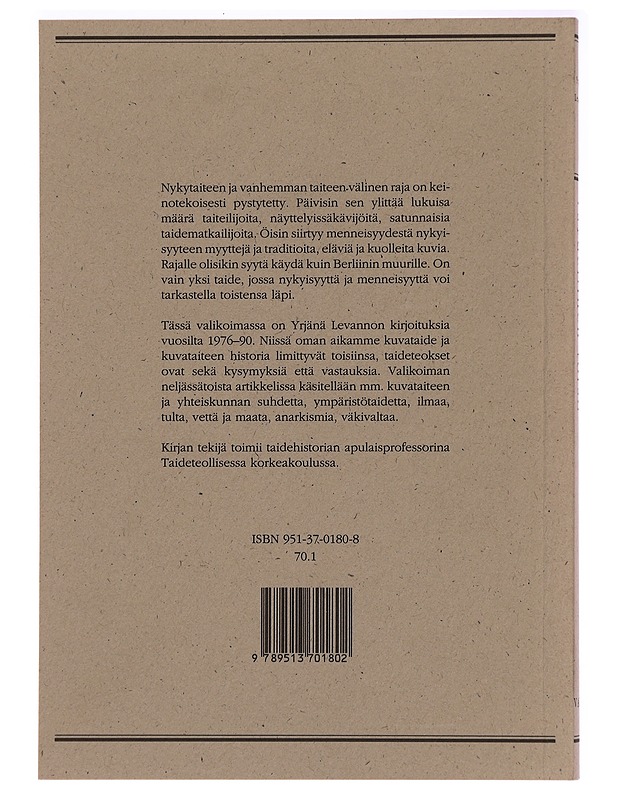 Täydellinen torso : kirjoituksia kuvataiteesta 1976-1990 - Yrja?na? Levanto - Elämäkerrat ja muistelmat - 10105288784 - 1