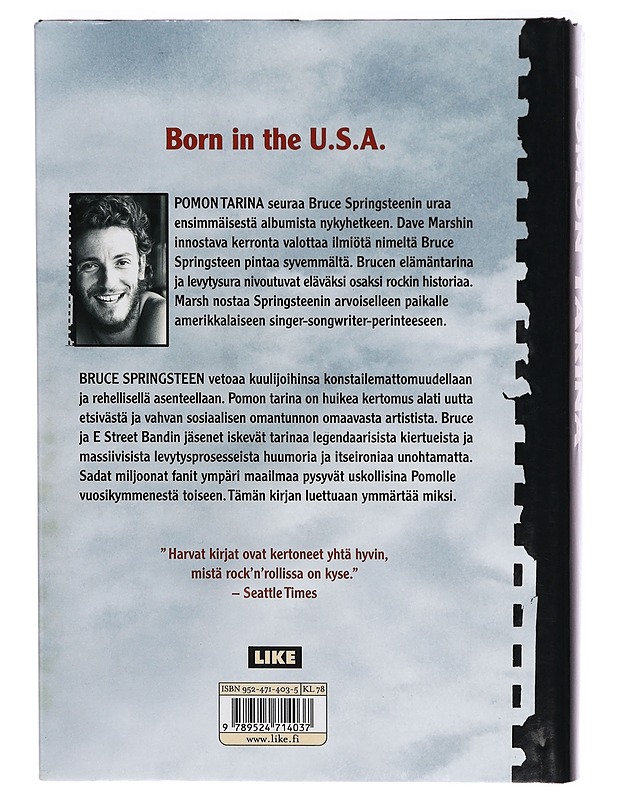 Bruce Springsteen : pomon tarina ; 1972-2004 - Dave Marsh - Elämäkerrat ja muistelmat - 10105288945 - 1