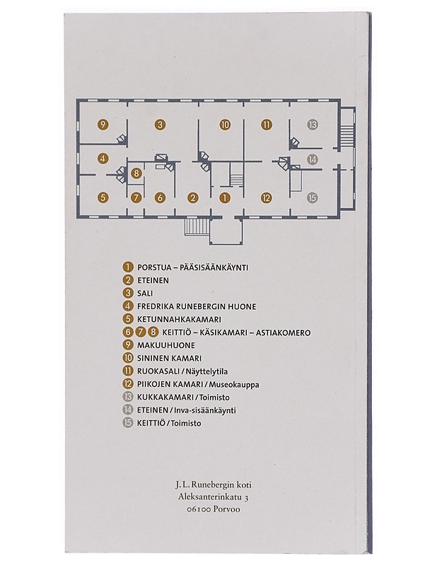 J. L. Runebergin koti Porvoossa : [opas] - J. L. Runebergin koti - Tietokirjat ja oppaat - 10105288953 - 1